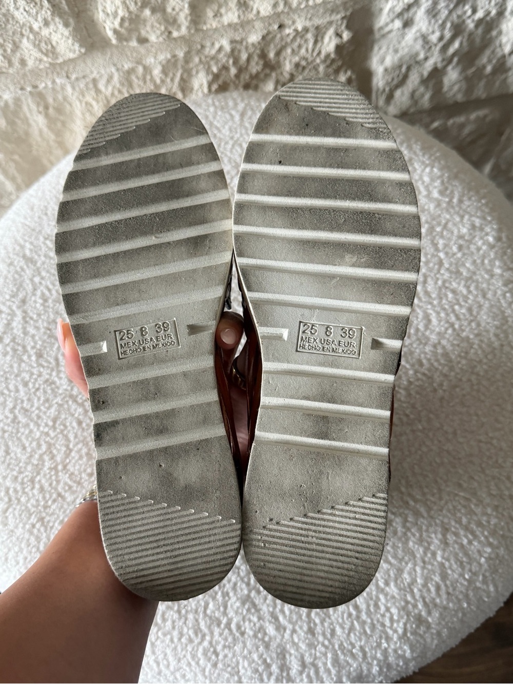 EUC Artesanal Mexican Huarache/Sandals Womens Size 8.5 - Picture 5 of 8